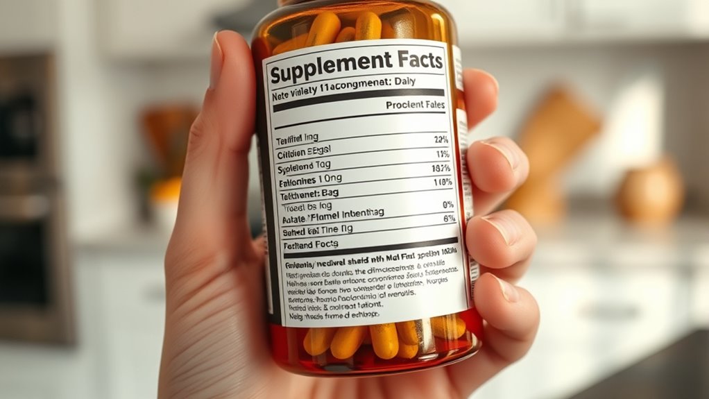 understanding supplement labels